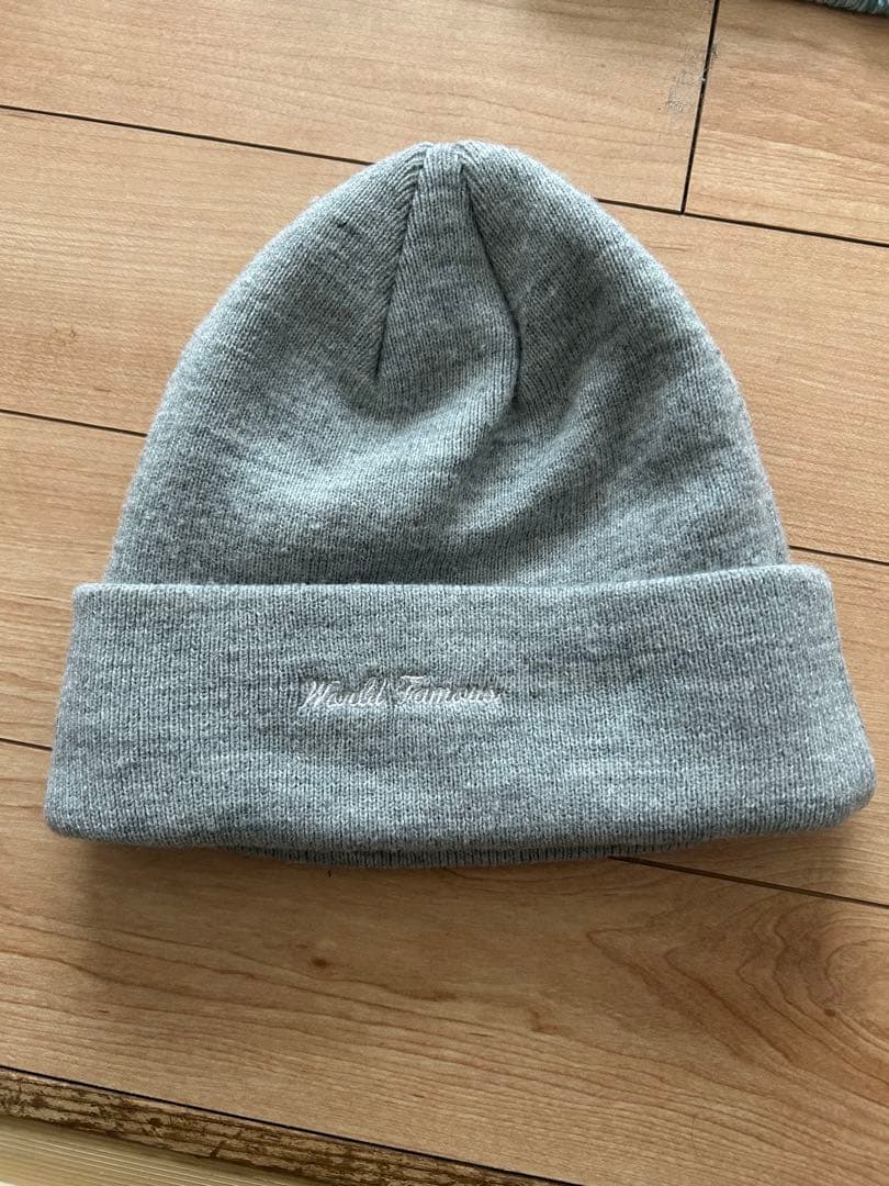 Supreme NEW ERA ニット帽　ビーニー　バンダナ　BOXロゴ　グレー
