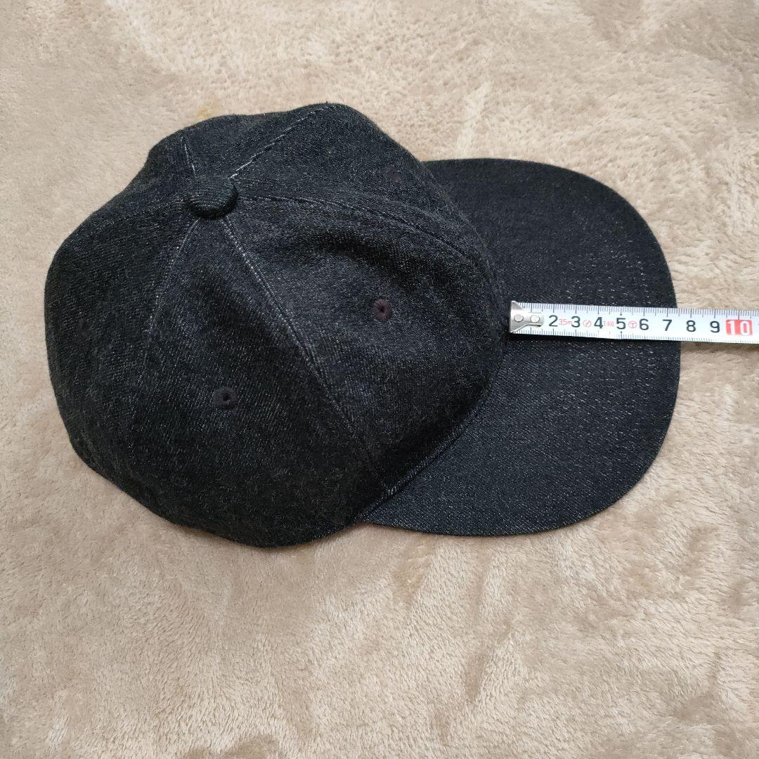 ボンクラ　BONCOURA　ブラックデニムキャップ　サイズL　雰囲気◎