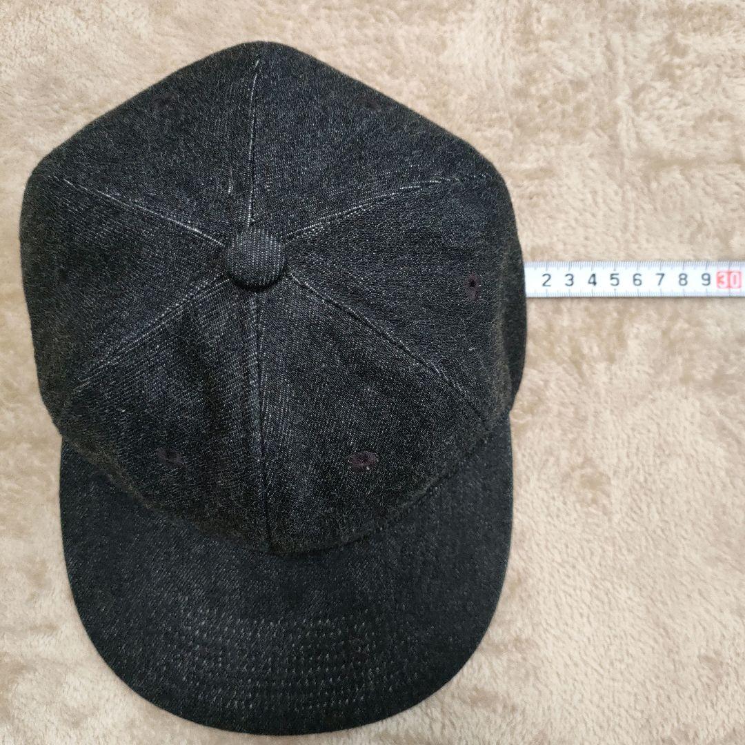 ボンクラ　BONCOURA　ブラックデニムキャップ　サイズL　雰囲気◎