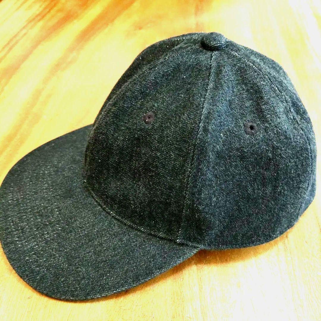 ボンクラ　BONCOURA　ブラックデニムキャップ　サイズL　雰囲気◎