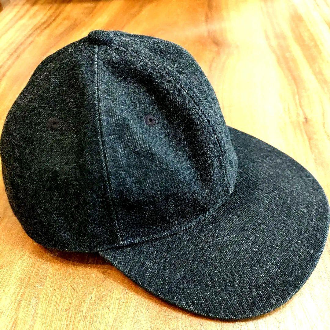 ボンクラ　BONCOURA　ブラックデニムキャップ　サイズL　雰囲気◎