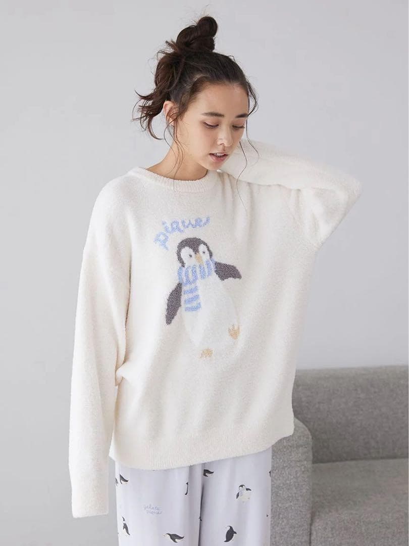 正規品♡新品 ジェラートピケ ペンギンプルオーバー&ロングパンツ 上下セット