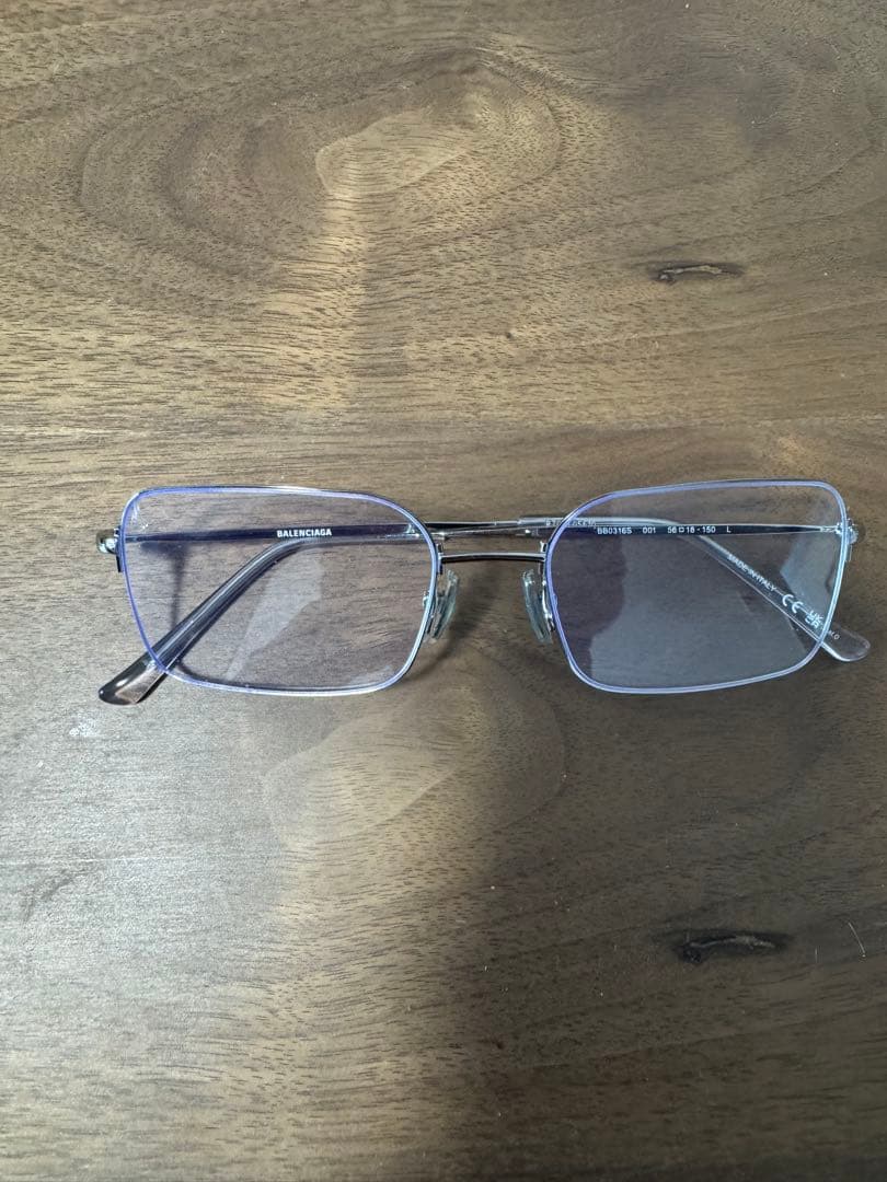 BALENCIAGA INVISIBLE RECTANGLE サングラス