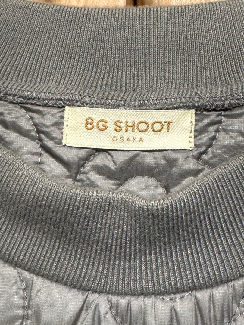 8G SHOOT グレー キルティングシャツ