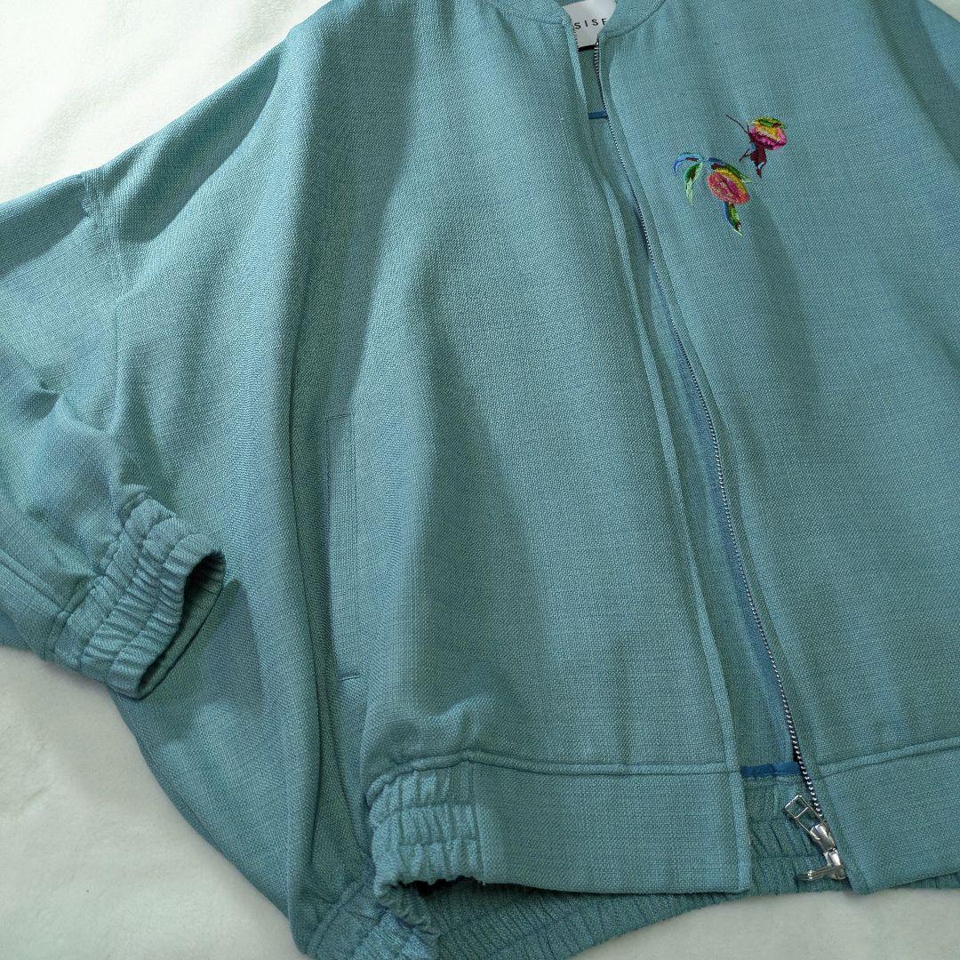 SISE シセ Balloon Blouson　春夏　プラム 刺繍