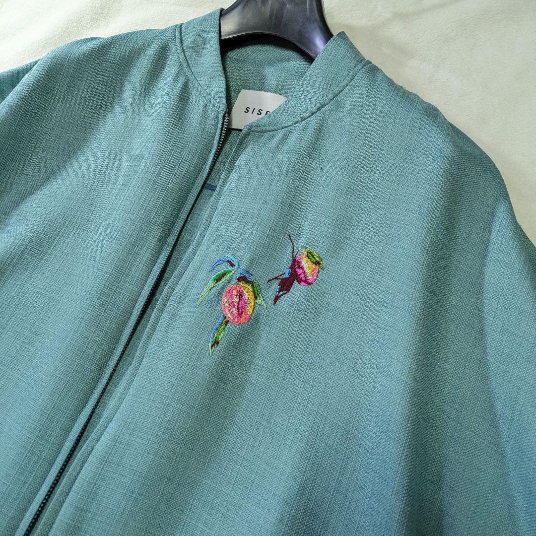 SISE シセ Balloon Blouson　春夏　プラム 刺繍