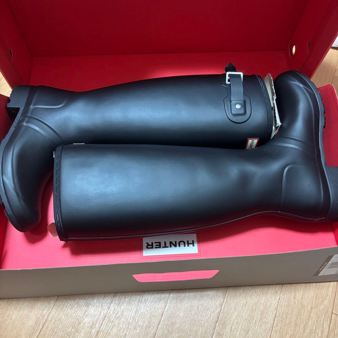 HUNTER レディース 長靴 ブラック UK6