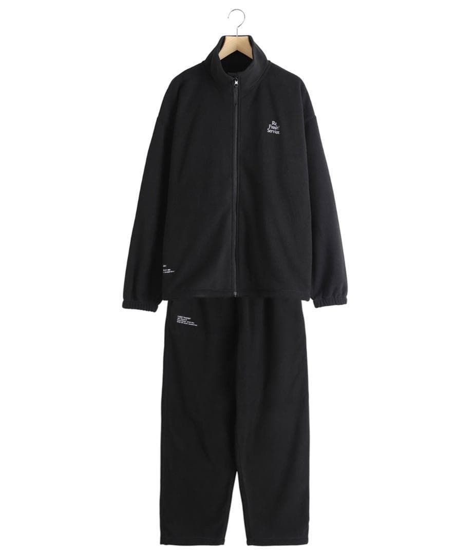 L　FreshService FLEECE TRACK SUIT　フリース　黒