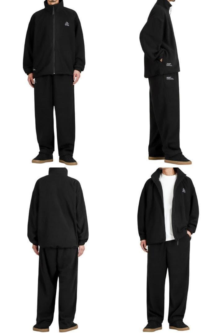 L　FreshService FLEECE TRACK SUIT　フリース　黒