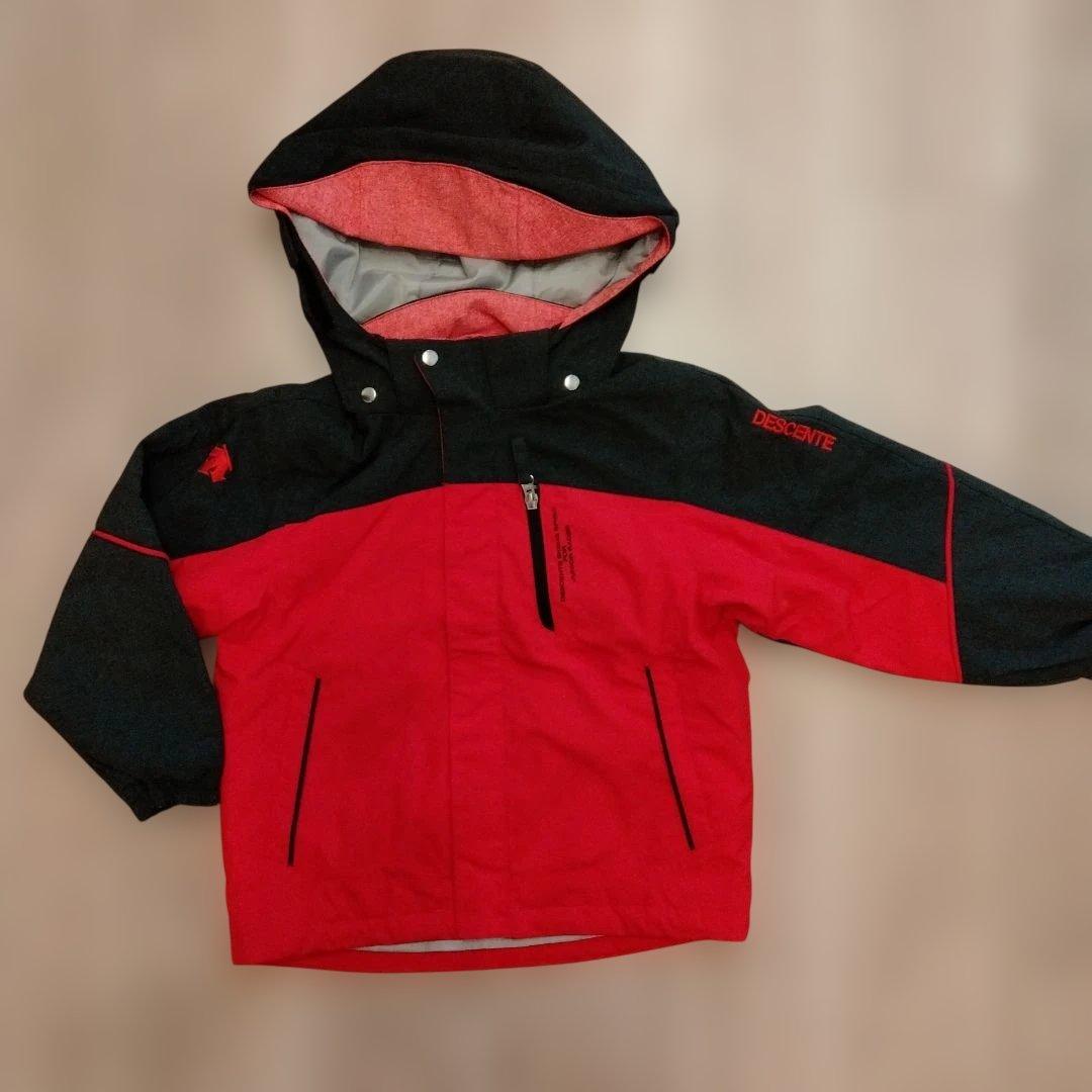DESCENTE 子供用スキーウェア 赤黒　120cm