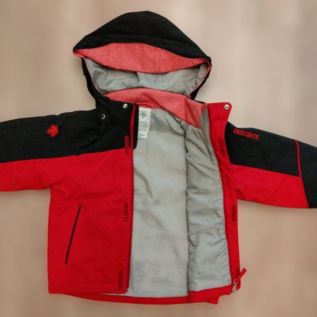 DESCENTE 子供用スキーウェア 赤黒　120cm