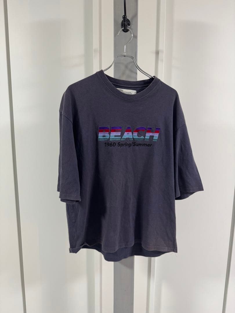 Dairiku 20ss BEACH 半袖Tシャツ ミッドナイトパープル ラス1