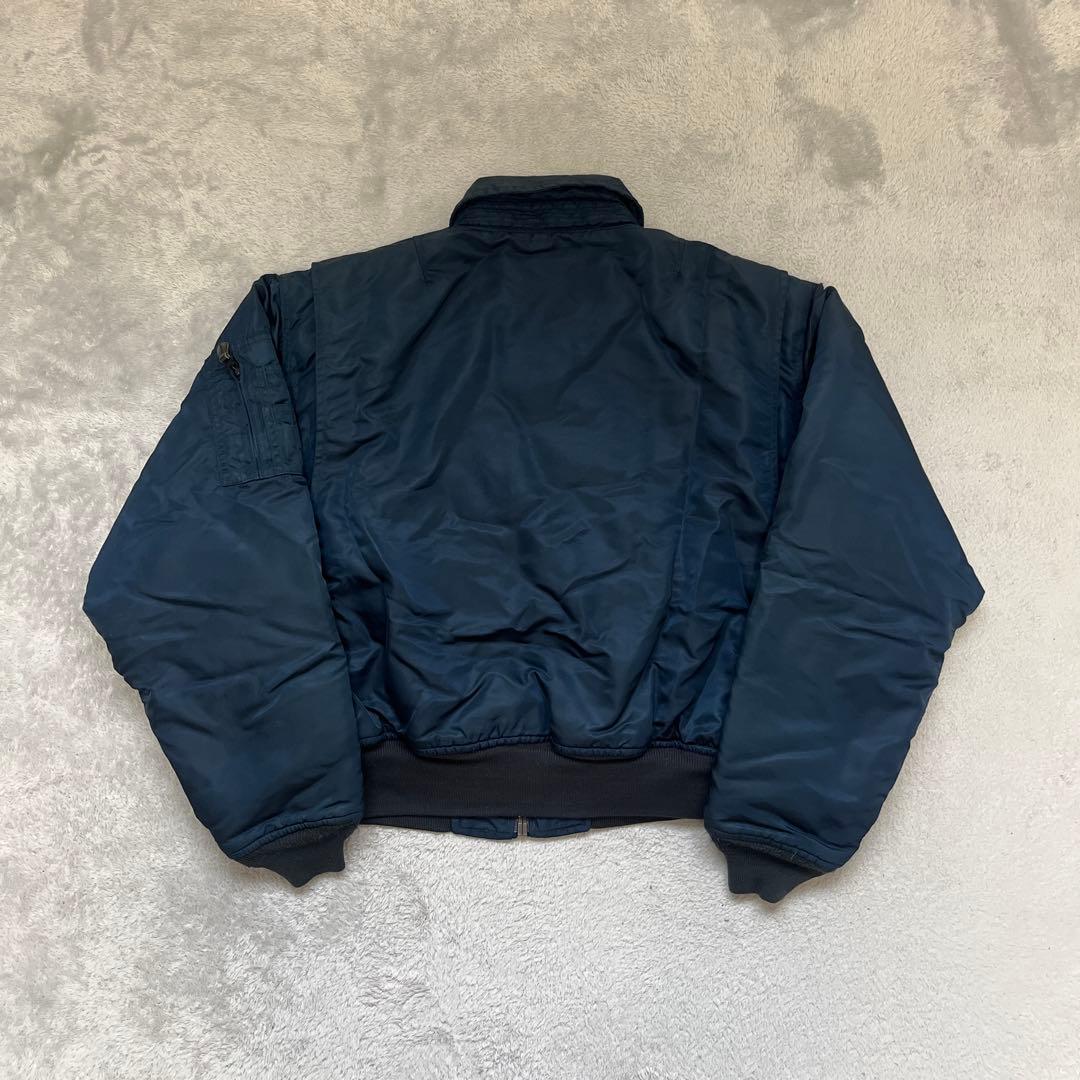 90s 田中シェン着Schott cwu-r ma-1 ジャケット ネイビー