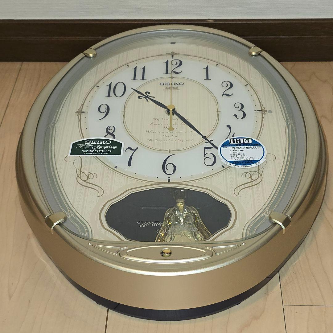 SEIKO メロディ時計 掛け時計 ウェーブシンフォニー AM222S 電波時計