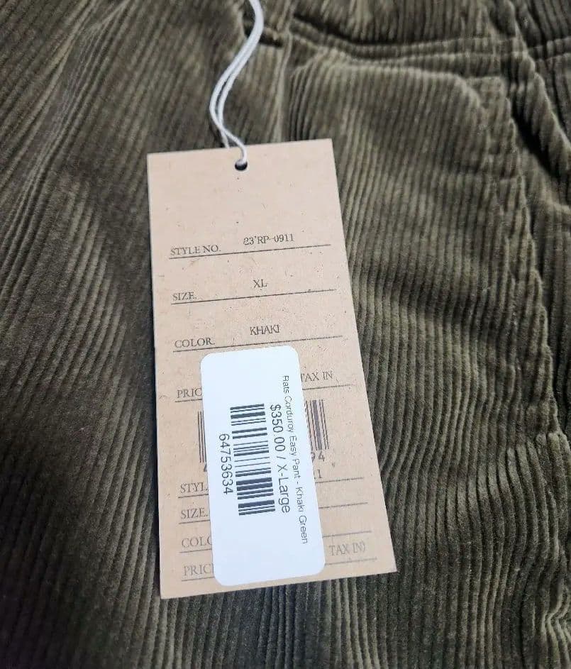 M*様 Rats Corduroy Easy Pant キムタク ラッツ コーデ