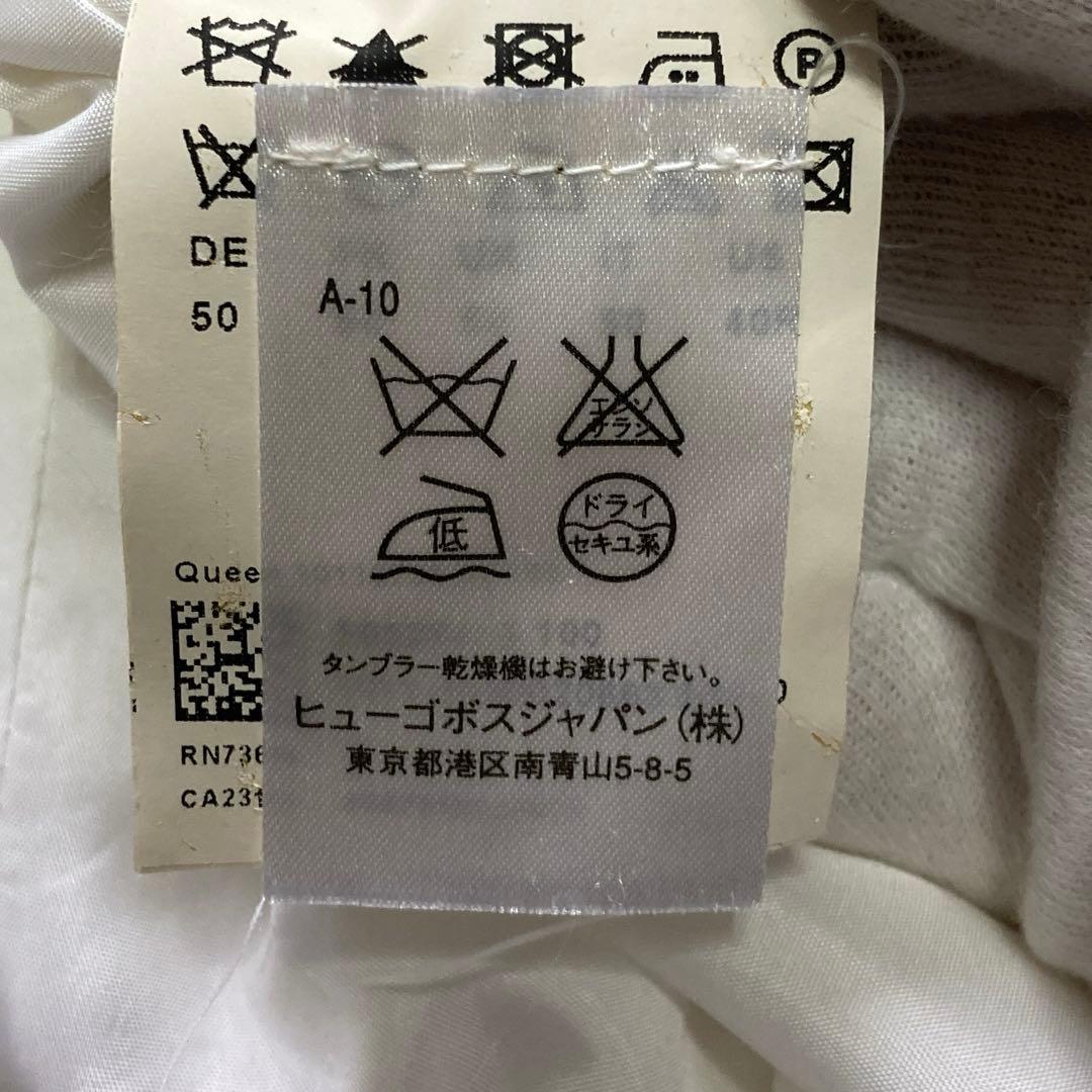 ヒューゴボス テーラードジャケット XL コットン ホワイト