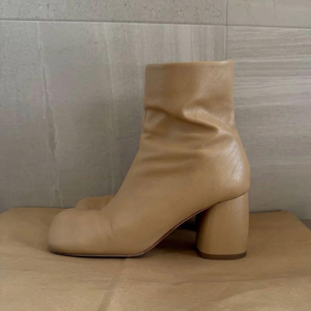 TODAYFUL Square Short Boots ベージュ 36