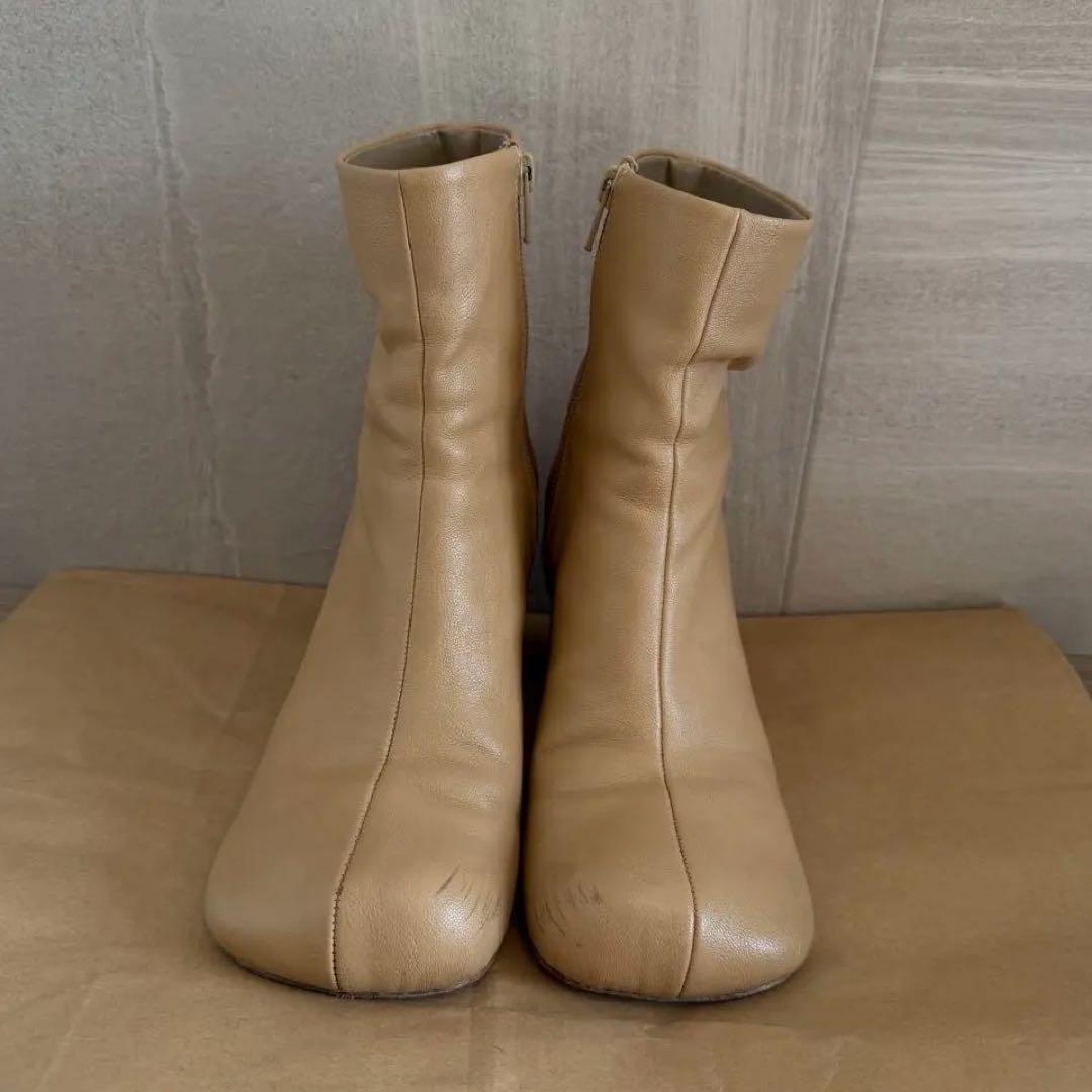 TODAYFUL Square Short Boots ベージュ 36
