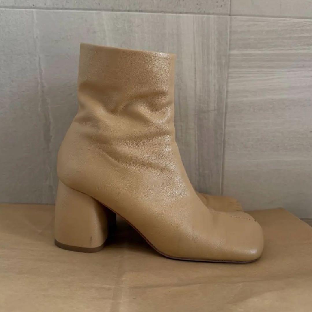 TODAYFUL Square Short Boots ベージュ 36