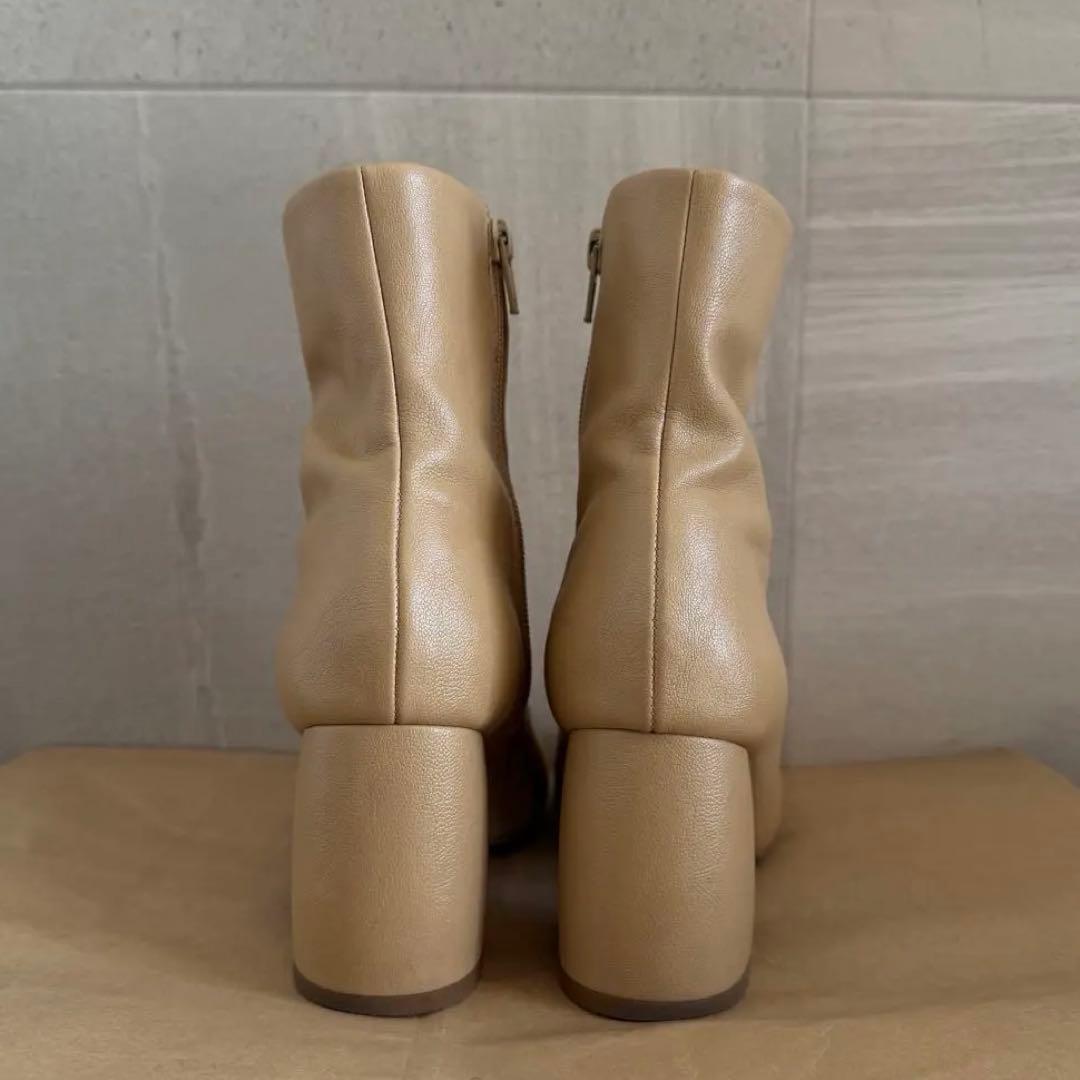 TODAYFUL Square Short Boots ベージュ 36
