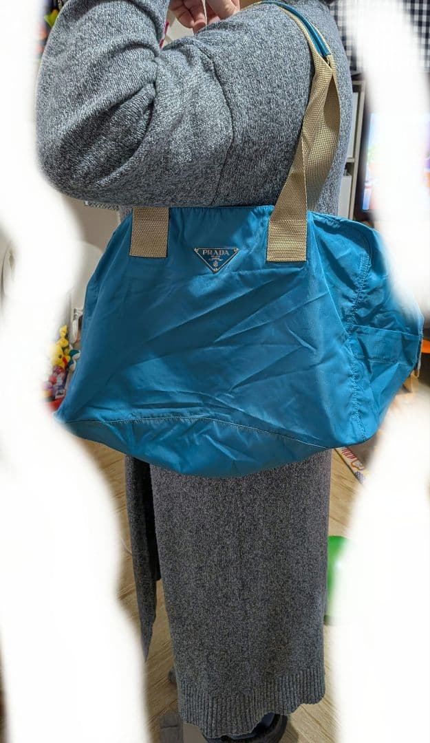 PRADA ボストンバッグ 青