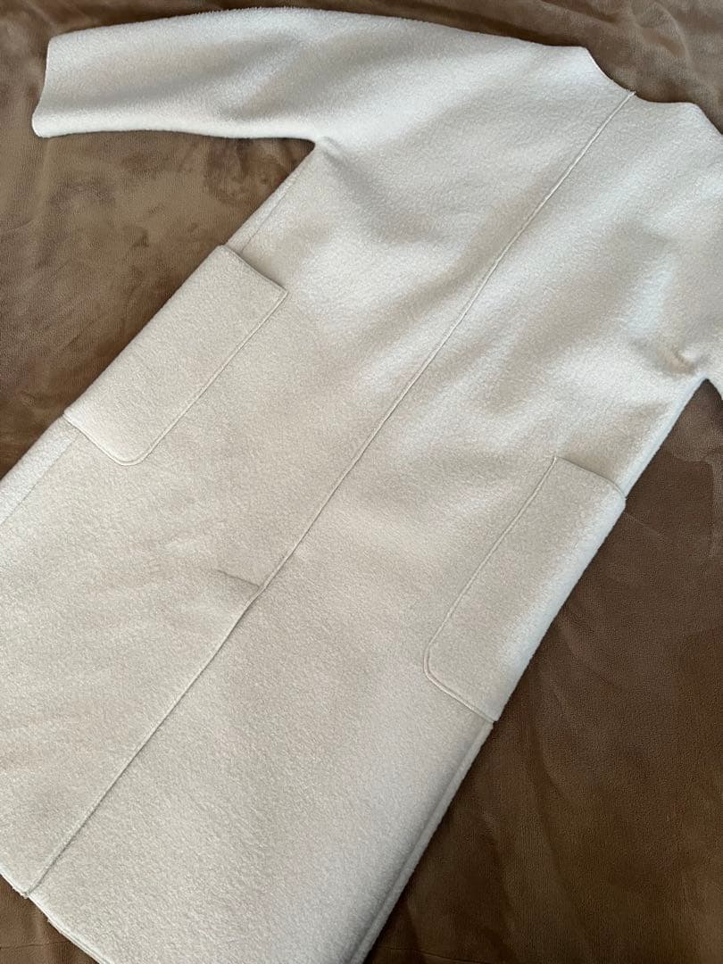 TODAYFUL☆オフホワイト ロングコート ボアノーカラー☆一度のみ短時間着用