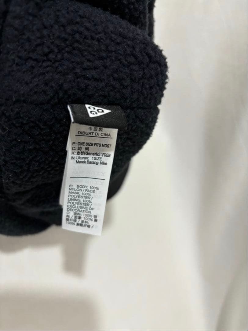 nike acg aw84 warm cap black ウォームキャップ