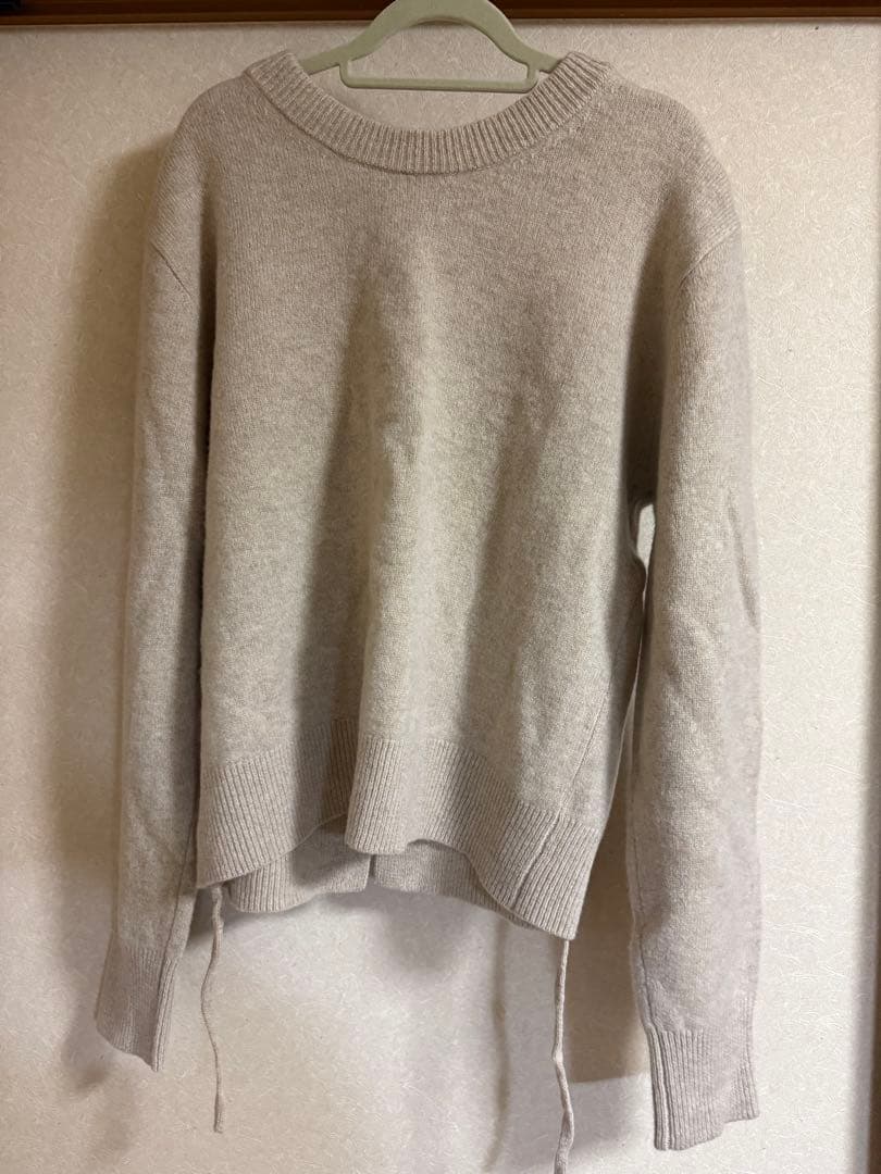 CLANE×広瀬すず FACE CENTER SLIT KNIT TOPS