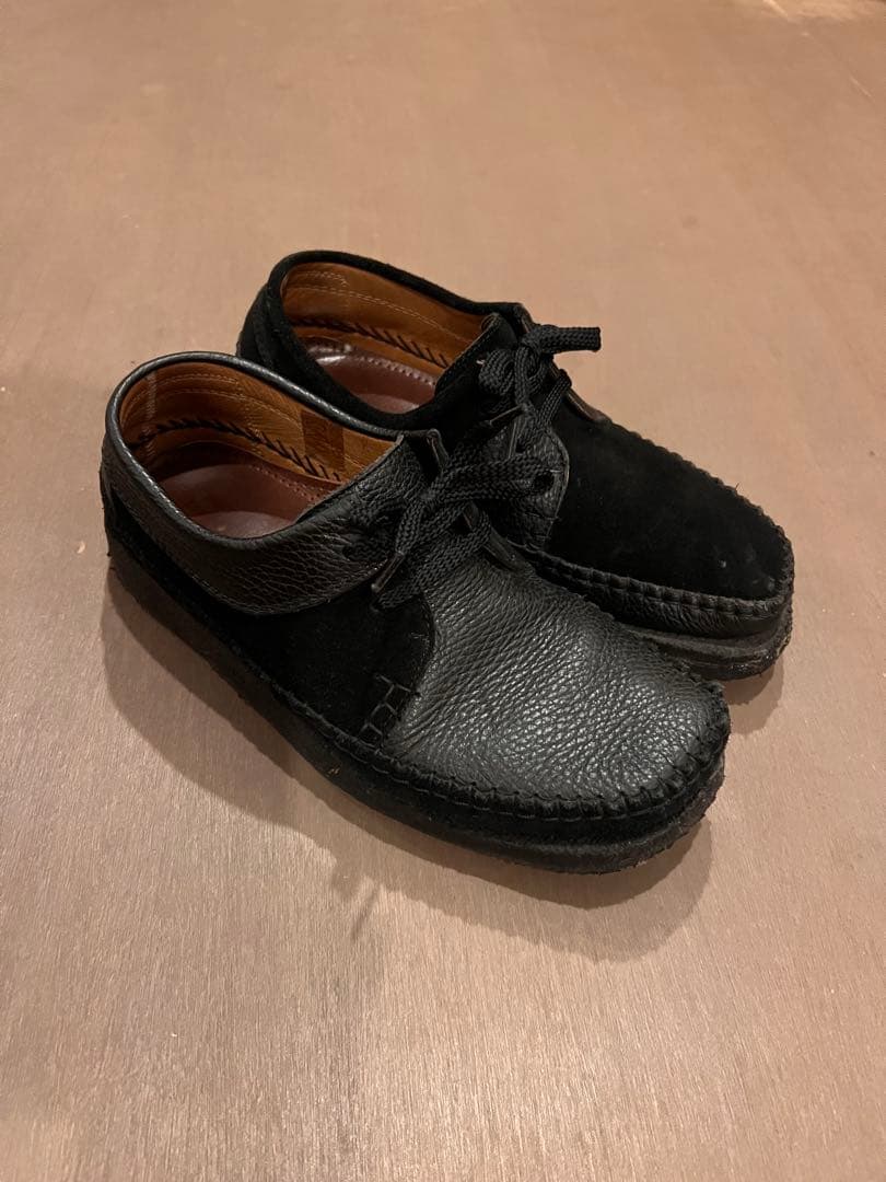 【美品】パドモア＆バーンズ P287 レザー×スエード コンビ 黒 UK7