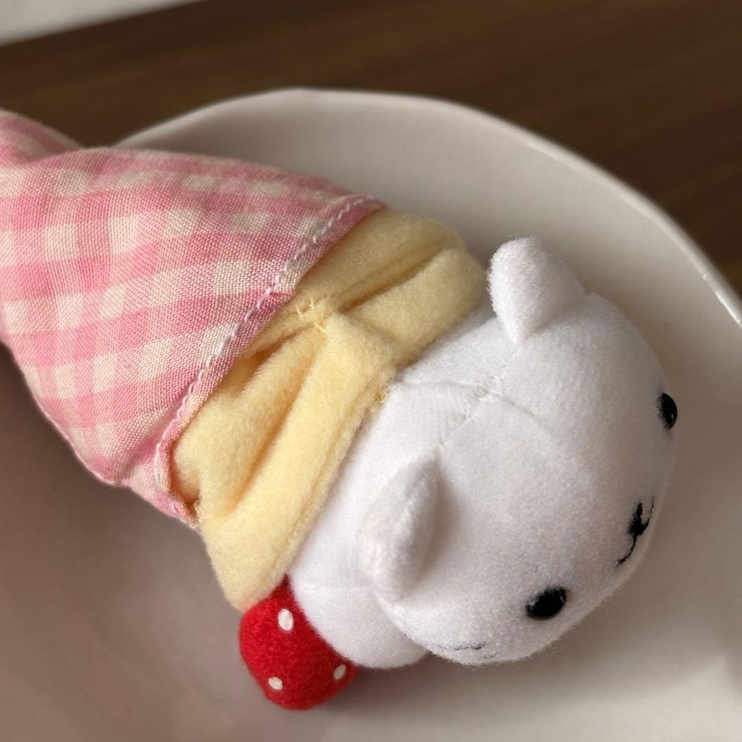 【希少】にゃんにゃんにゃんこ クレープ マスコット ぬいぐるみ カバヤ食玩