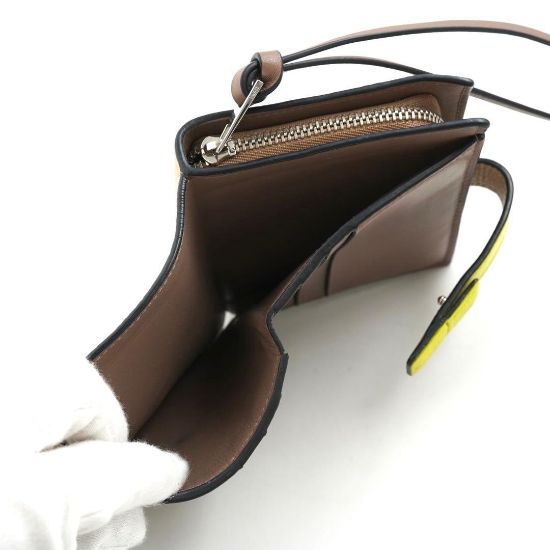 ✨Sランク・箱付き✨　LOEWE ミニ財布　コンパクト ジップ ウォレット