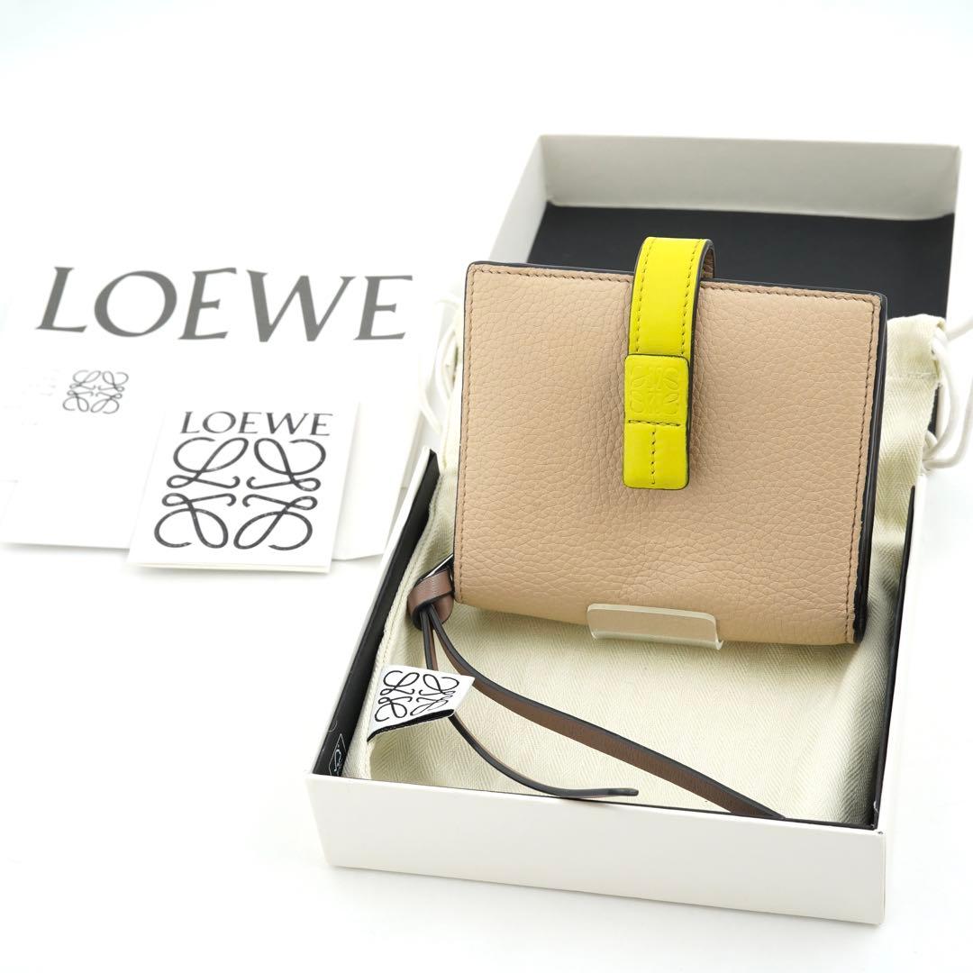 ✨Sランク・箱付き✨　LOEWE ミニ財布　コンパクト ジップ ウォレット