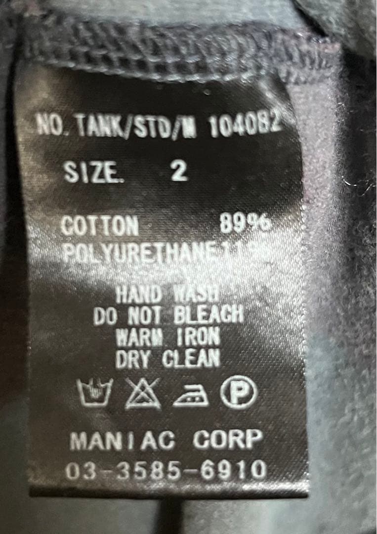 トップス NO.TANK/STD