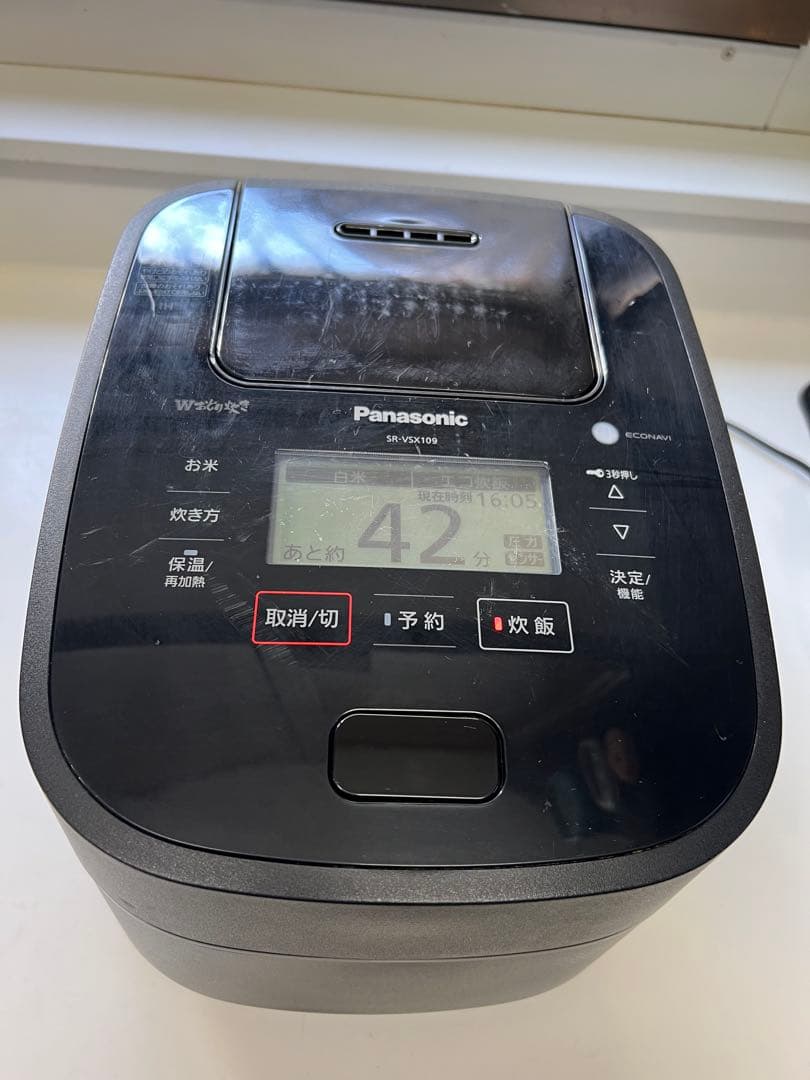Panasonic 炊飯器 SR-VSX109うまく動作しています。2019年