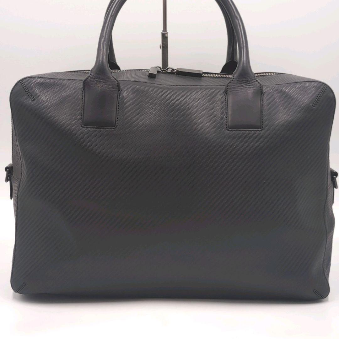 美品✨ ダンヒル シャーシ 2way ボストンバッグ 大容量 カーボン A4可