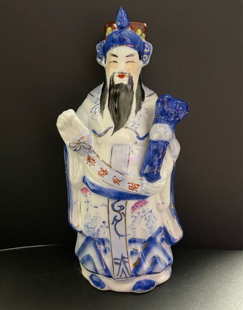 福禄寿三星神　中国　人物　人形　陶器　焼物　縁起物