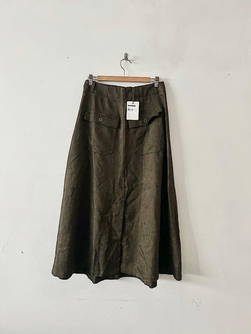 【美品】transit par-such　GONNA リネン　ウール　スカート