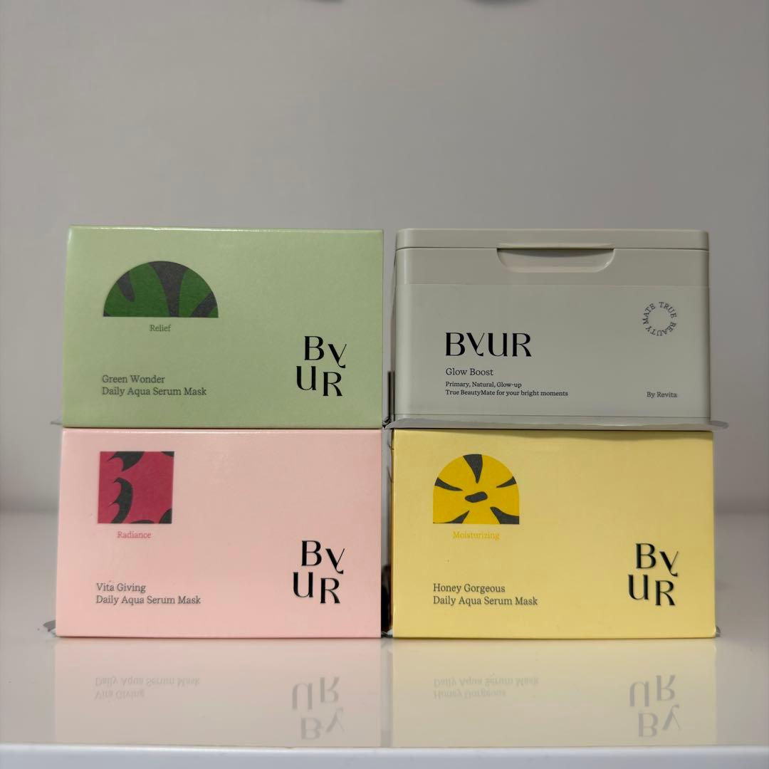 【未使用新品】BYUR バイユア デイリーマスク 大人気4種セット