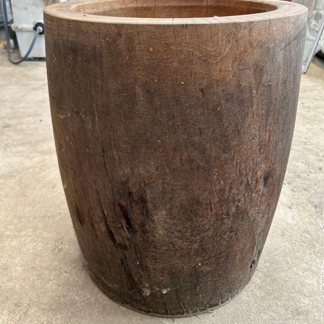 餅つき用木製臼