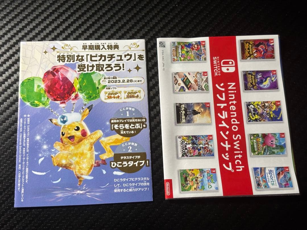 ポケットモンスター バイオレットと特典のカード