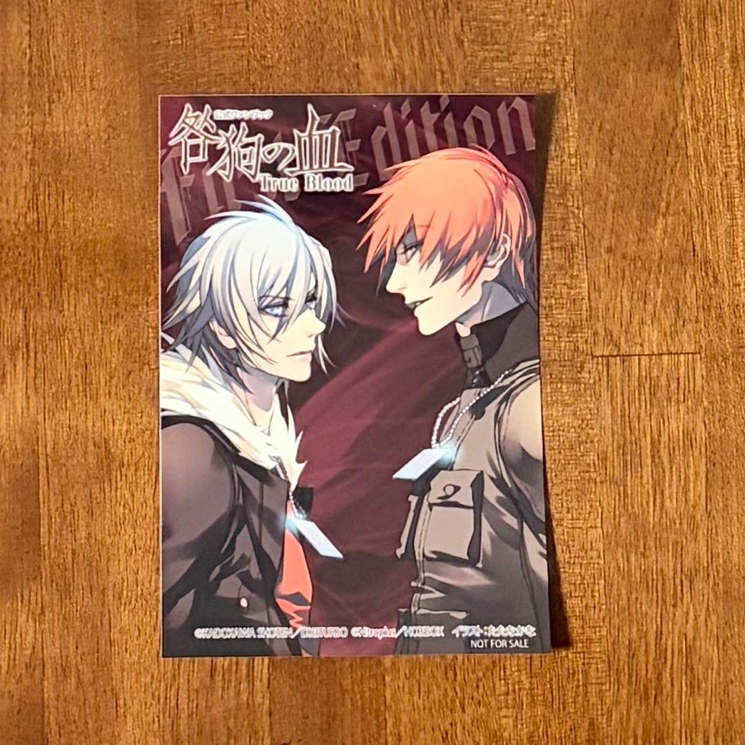 15：初版 咎狗の血 公式ビジュアルファンブック 特典 帯付き 公式ファンブック