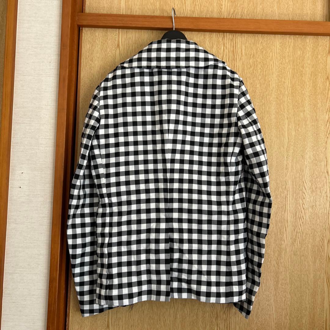 週末限定　ブラックコムデギャルソン　ギンガムチェックジャケット