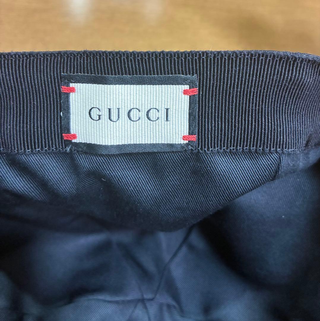 ★ ウェブ ストライプ付き GGキャンバス ベースボールキャップ　XL 美品★