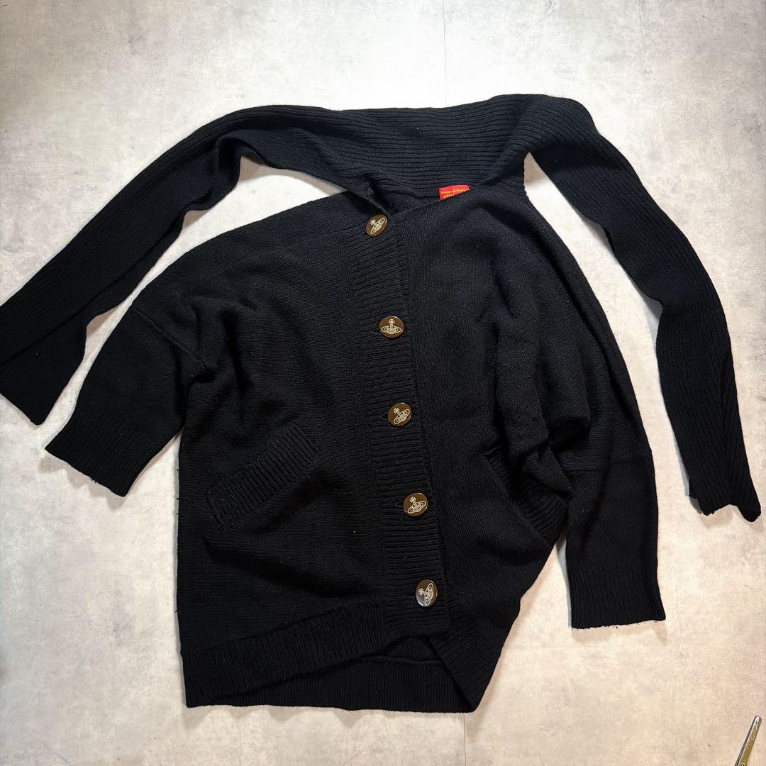 vivienne westwood red label 変形カーディガン オーブ