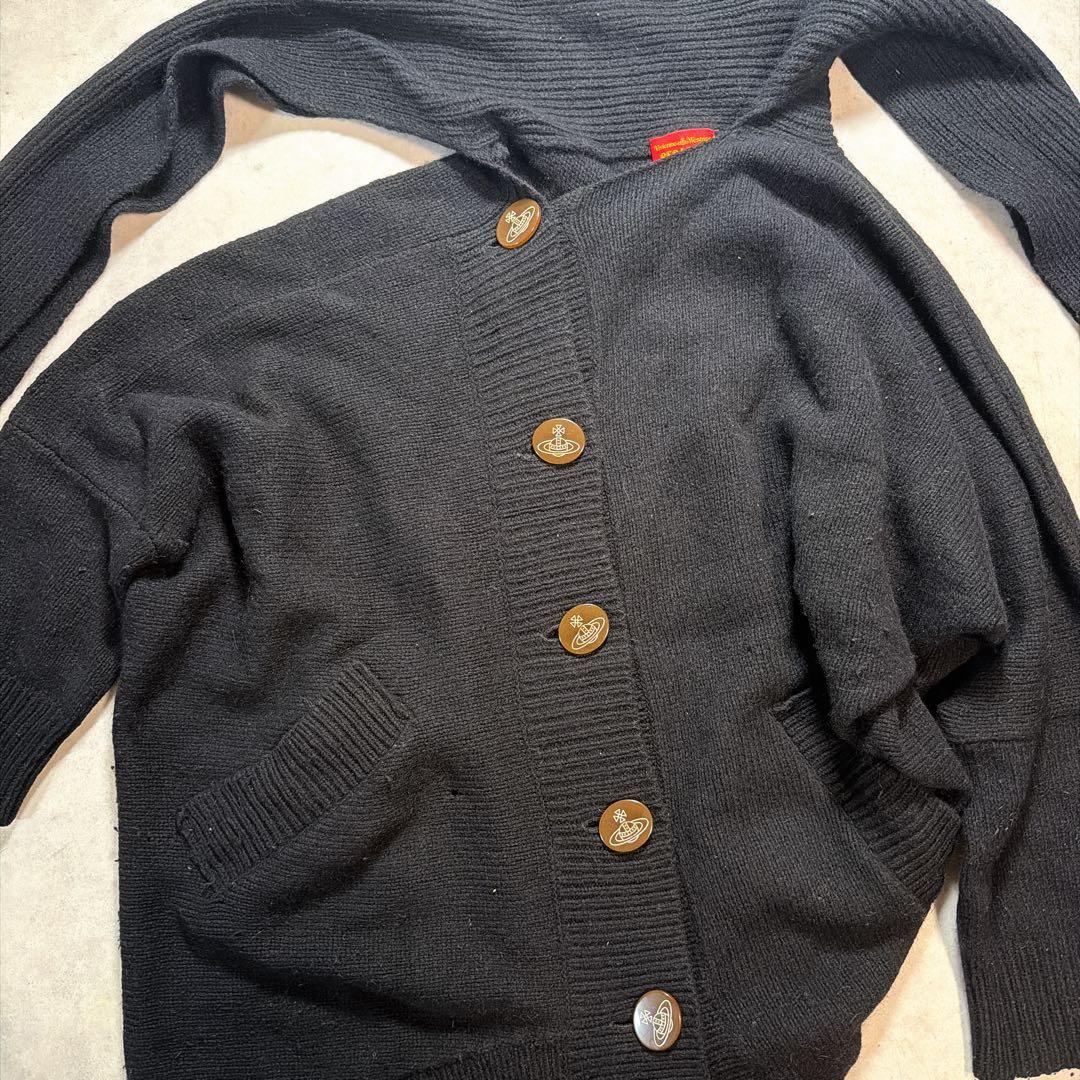 vivienne westwood red label 変形カーディガン オーブ