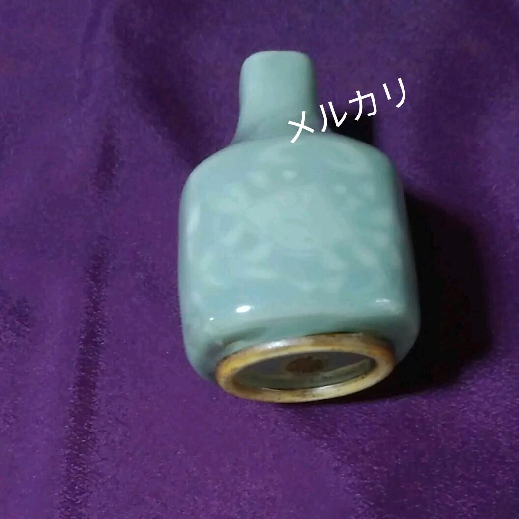 煎茶　箸立　青磁　京焼　手塚善理/造