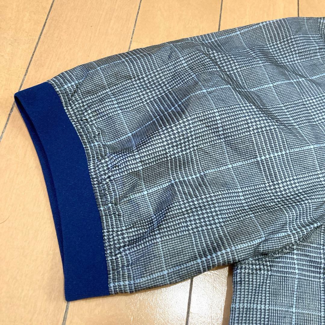 【良品】PEARLY GATES パーリーゲイツ 半袖スニード チェックブルゾン