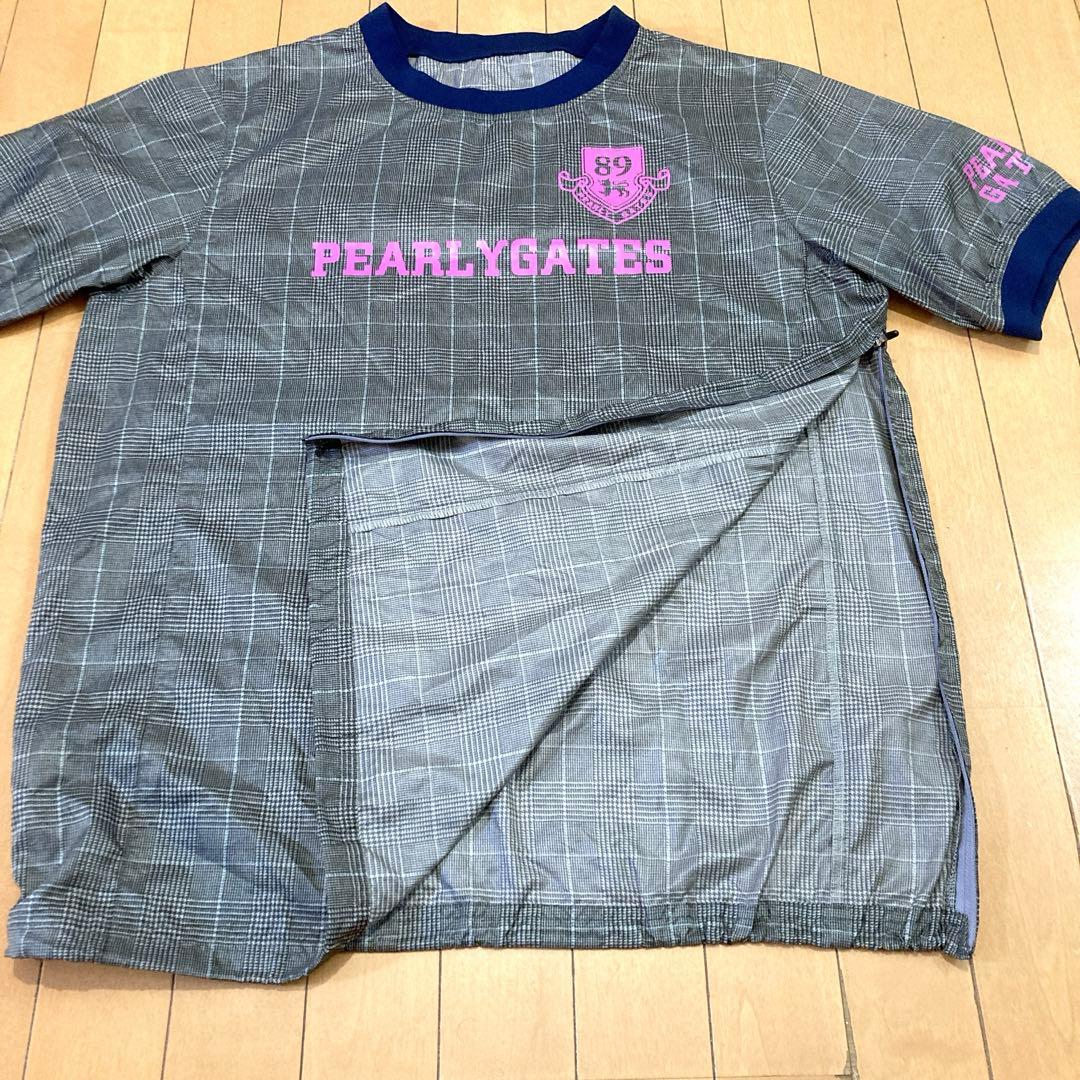【良品】PEARLY GATES パーリーゲイツ 半袖スニード チェックブルゾン