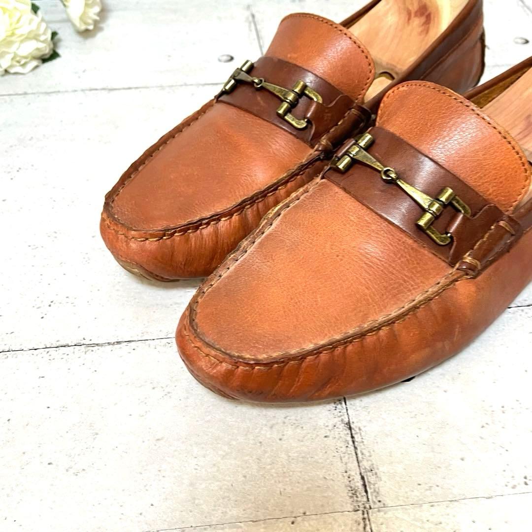 【コールハーン】ドライビングシューズ サマセット リンク ビット♡ブラウン9.5