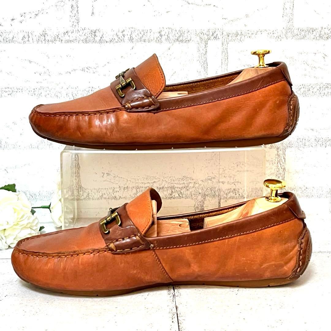 【コールハーン】ドライビングシューズ サマセット リンク ビット♡ブラウン9.5
